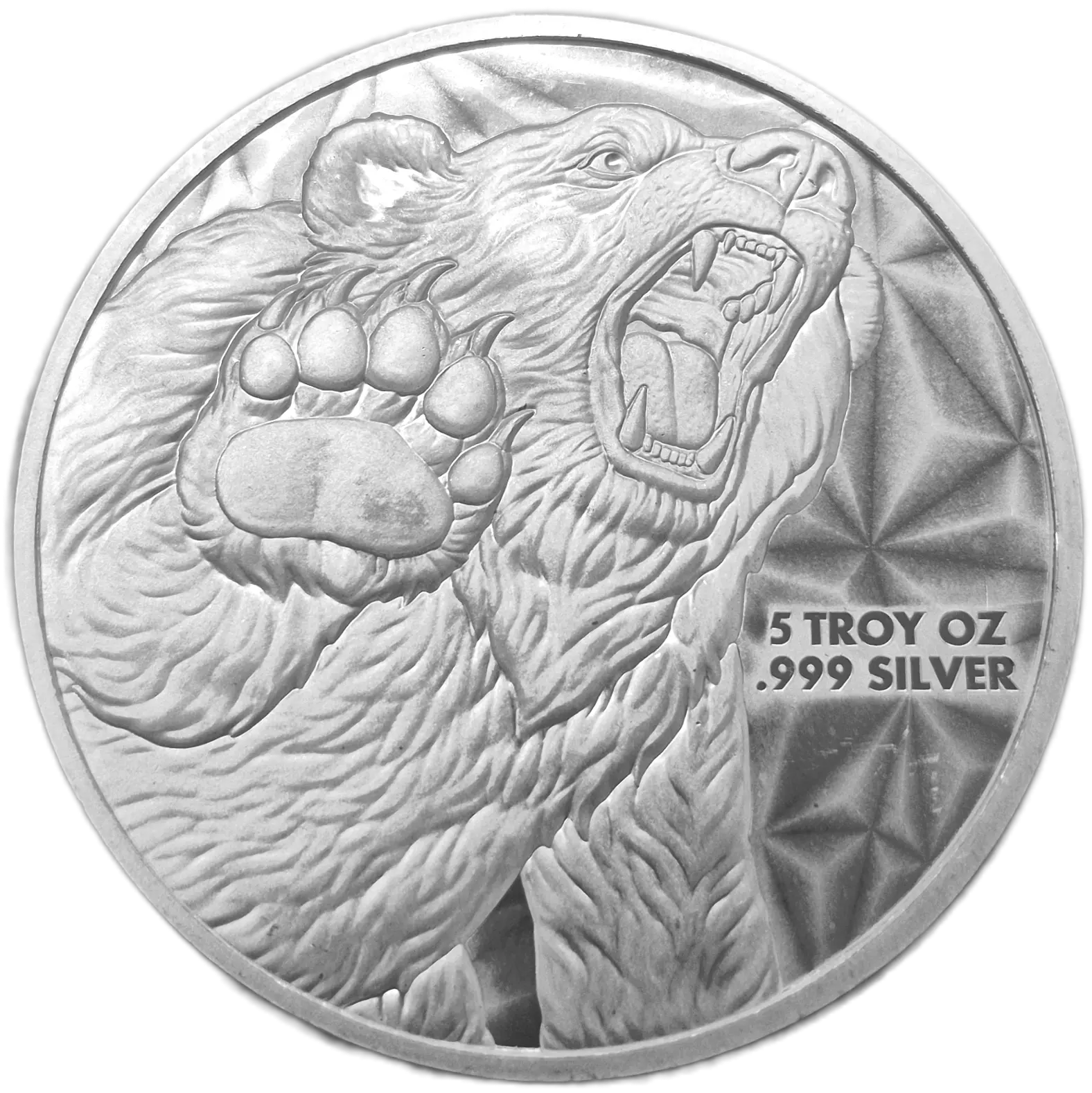 Silver 5oz Bull and Bear Round