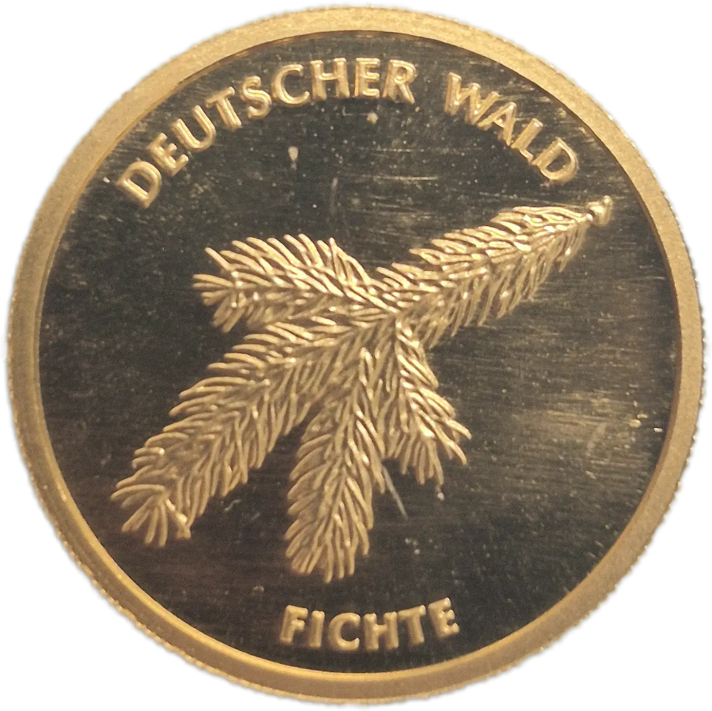 2012 Gold 1/8oz Deutscher Wald - Fichte Coin