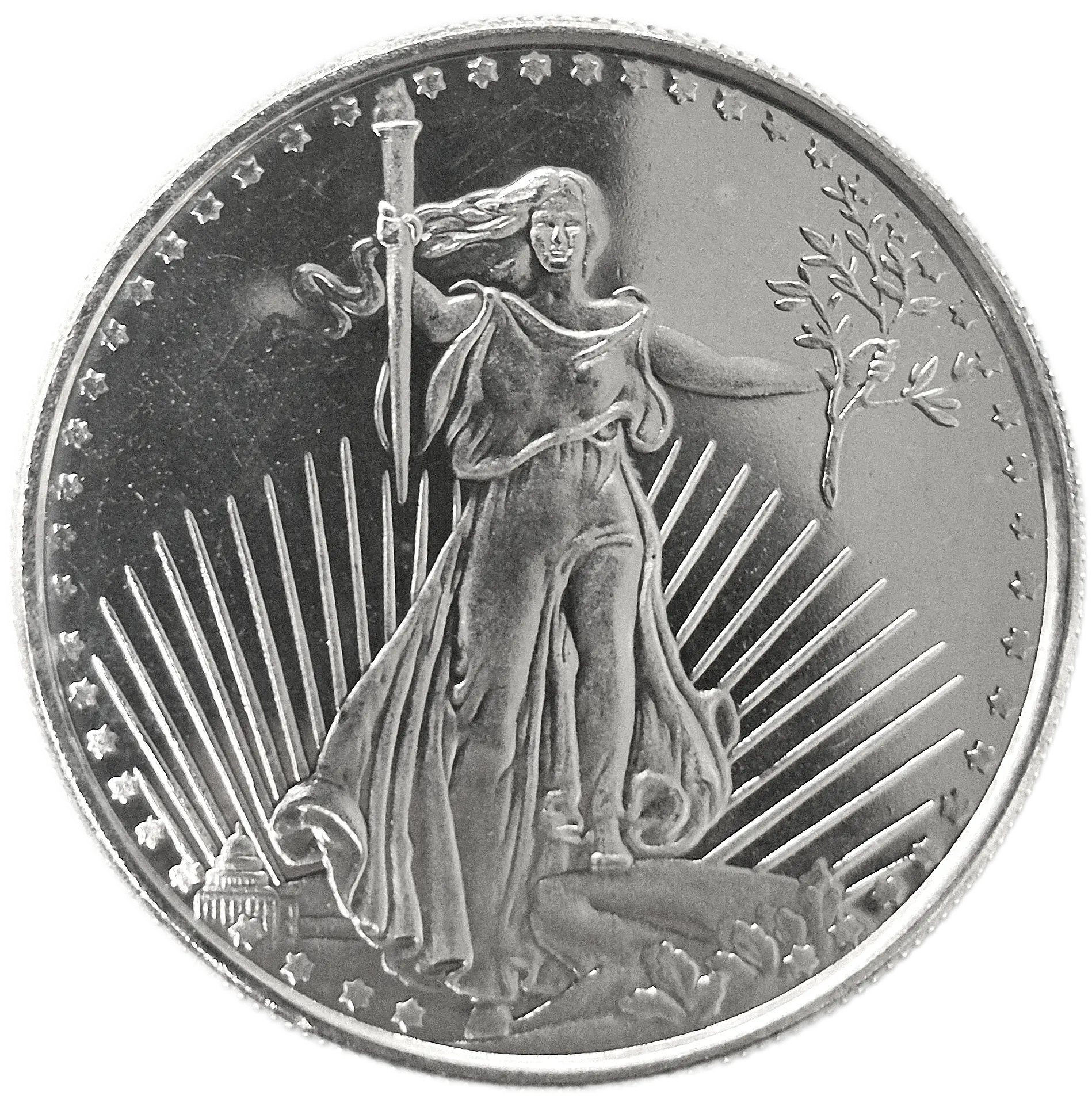 Silver 1oz Saint-Gaudens Round